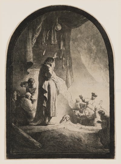 Wskrzeszenie Łazarza autorstwa Rembrandt van Rijn