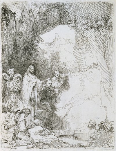 Wskrzeszenie Łazarza, 1642 autorstwa Rembrandt van Rijn