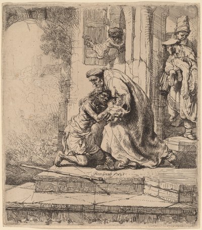 Powrót syna marnotrawnego autorstwa Rembrandt van Rijn