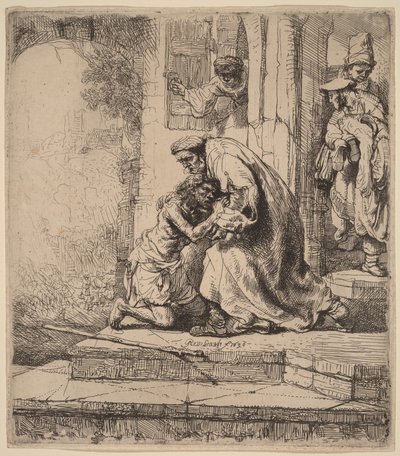 Powrót syna marnotrawnego autorstwa Rembrandt van Rijn