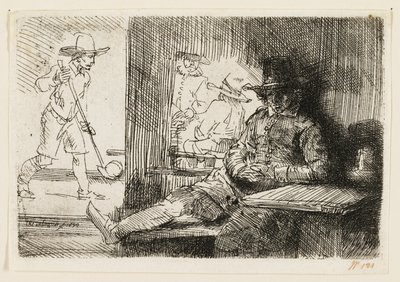 Gracz w ringball autorstwa Rembrandt van Rijn