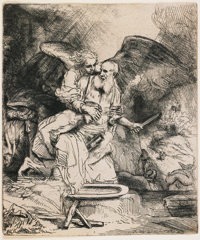 Ofiarowanie Izaaka autorstwa Rembrandt van Rijn