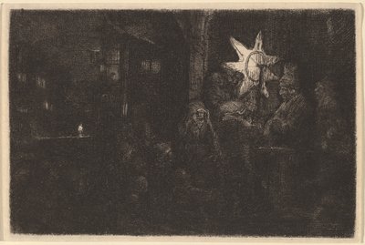 Gwiazda królów: kawałek na noc autorstwa Rembrandt van Rijn