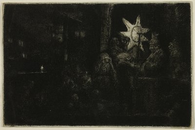 Gwiazda królów: kawałek na noc autorstwa Rembrandt van Rijn