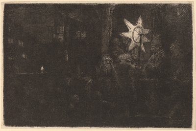 Gwiazda królów: kawałek na noc autorstwa Rembrandt van Rijn