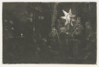 Gwiazda Królów: kawałek na noc autorstwa Rembrandt van Rijn