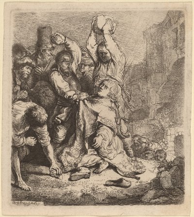 Ukamienowanie św. Szczepana autorstwa Rembrandt van Rijn