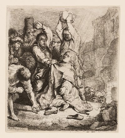 Ukamienowanie św. Szczepana autorstwa Rembrandt van Rijn