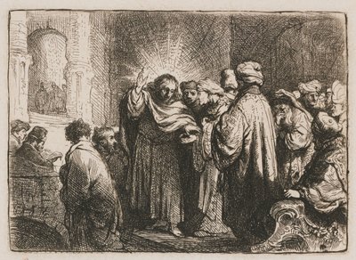 Pieniądze w hołdzie Pieniądze z trybutu autorstwa Rembrandt van Rijn