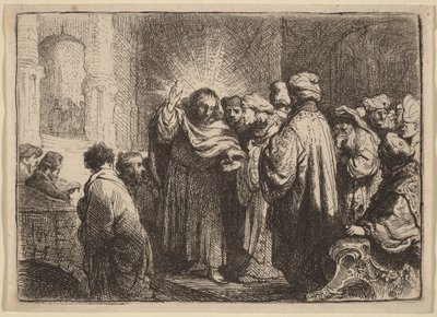 Pieniądze z daniny autorstwa Rembrandt van Rijn