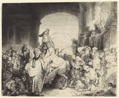 Triumf Mardocheusza autorstwa Rembrandt van Rijn