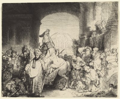Triumf Mordocheusza autorstwa Rembrandt van Rijn