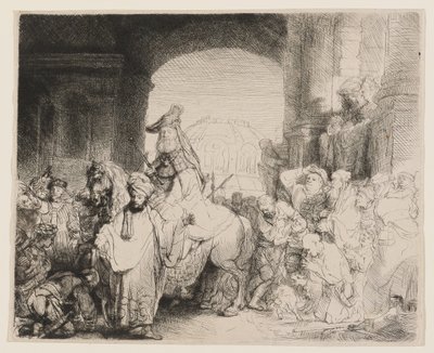Triumf Mordocheusza autorstwa Rembrandt van Rijn