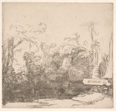 Przystań dla łodzi autorstwa Rembrandt van Rijn