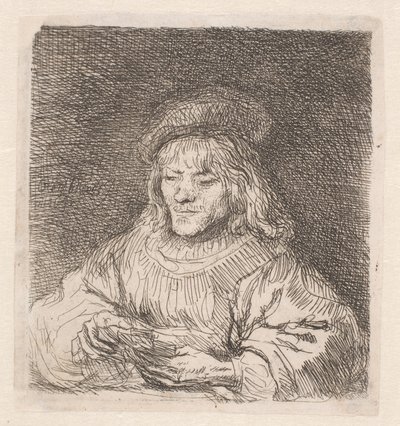 Gracz w karty autorstwa Rembrandt van Rijn