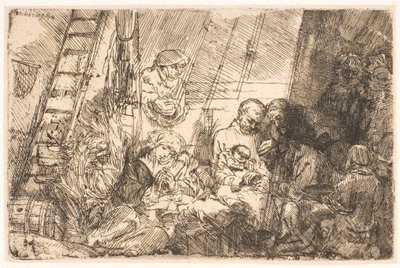 Obrzezanie (w stajence) autorstwa Rembrandt van Rijn
