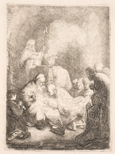 Obrzezanie: mała tabliczka autorstwa Rembrandt van Rijn