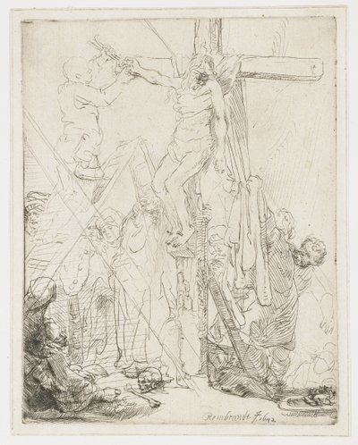Zejście z krzyża: szkic autorstwa Rembrandt van Rijn