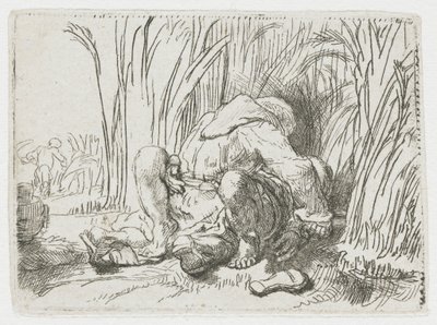 Mnich na polu kukurydzy autorstwa Rembrandt van Rijn