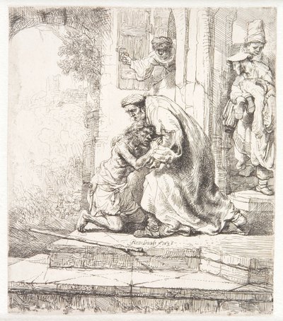 Powrót syna marnotrawnego autorstwa Rembrandt van Rijn