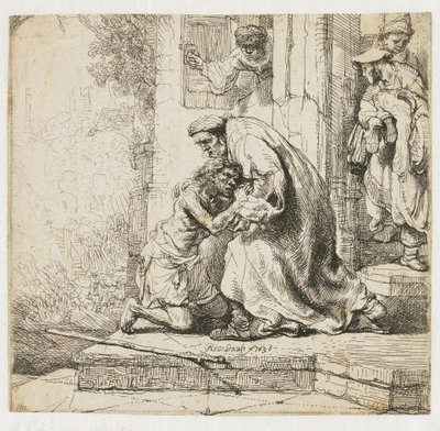 Powrót syna marnotrawnego autorstwa Rembrandt van Rijn