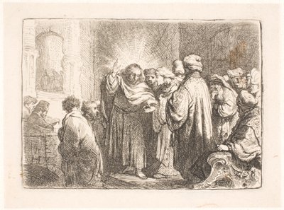 Pieniądze z hołdu autorstwa Rembrandt van Rijn