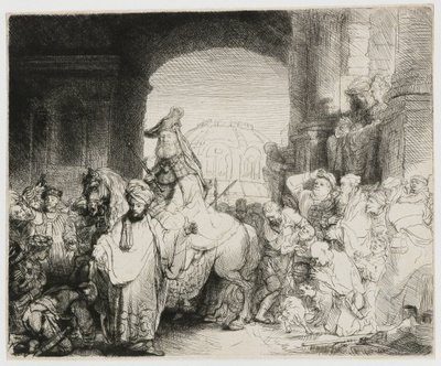 Triumf Mardocheusza autorstwa Rembrandt van Rijn