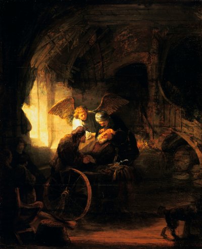 Tobiasz zwraca wzrok swojemu ojcu, 1636 autorstwa Rembrandt van Rijn