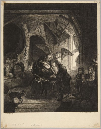 Tobiasz odzyskujący wzrok autorstwa Rembrandt van Rijn