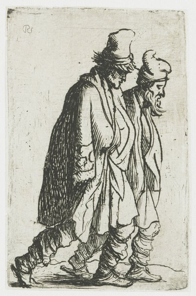 Dwóch żebraków autorstwa Rembrandt van Rijn