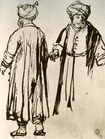 Dwóch Turków Idących, 1913. autorstwa Rembrandt van Rijn