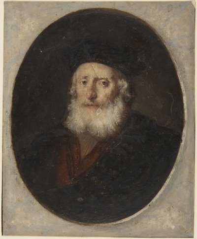 Starzec w czapce toque autorstwa Rembrandt van Rijn