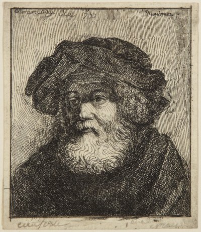 Starzec w czapce autorstwa Rembrandt van Rijn