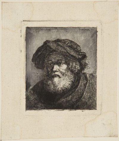 Starzec w czapce autorstwa Rembrandt van Rijn