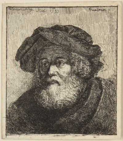 Starzec w czapce autorstwa Rembrandt van Rijn