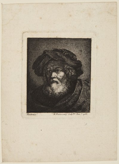 Starzec w czapce autorstwa Rembrandt van Rijn