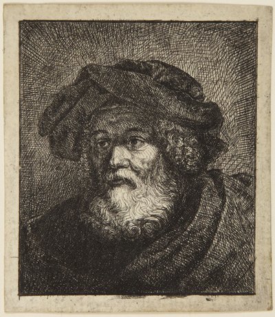 Starzec w czapce autorstwa Rembrandt van Rijn