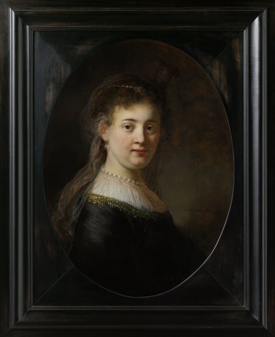Młoda kobieta w kostiumie fantazyjnym, 1633 autorstwa Rembrandt van Rijn