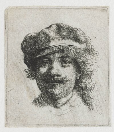 Autoportret w beretce autorstwa Rembrandt van Rijn