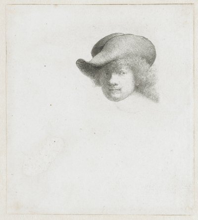 Autoportret z miękkim kapeluszem i ozdobnym płaszczem autorstwa Rembrandt van Rijn