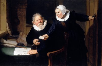 Stoczniowiec i jego żona autorstwa Rembrandt van Rijn
