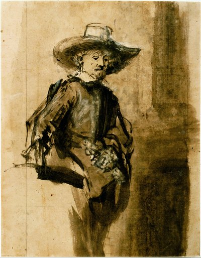 Studia dla jednego z syndyków, Volkerta Jansza. autorstwa Rembrandt van Rijn