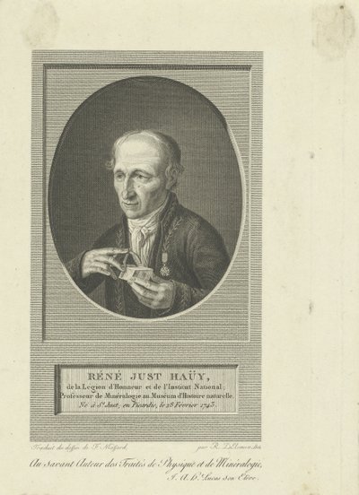 Portret René-Just Haüy 1743-1822, 1804. autorstwa Remi Henri Joseph Delvaux
