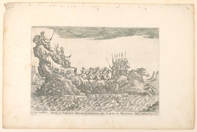 Argon Hiclo i Naucleus. prowadzony w rydwanie Neptuna, z Naczyń Argonautów na wesele Cosimo de 