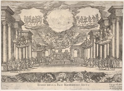 Przerywnik szósty: świątynia pokoju Przerywnik szósty: świątynia pokoju, z serii S…, 1608. autorstwa Remigio Cantagallina