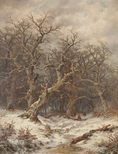 Zimowy krajobraz (Zimowy las) autorstwa Remigius Adrianus van Haanen