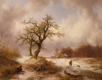 zimowy krajobraz autorstwa Remigius Adrianus van Haanen