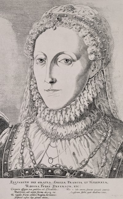 Królowa Elżbieta I (1533-1603), ok.1572-75 autorstwa Remigius Hogenbergh