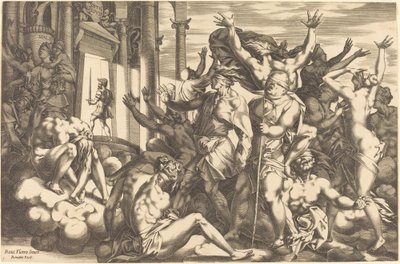 Podbój ignorancji autorstwa René Boyvin after Rosso Fiorentino