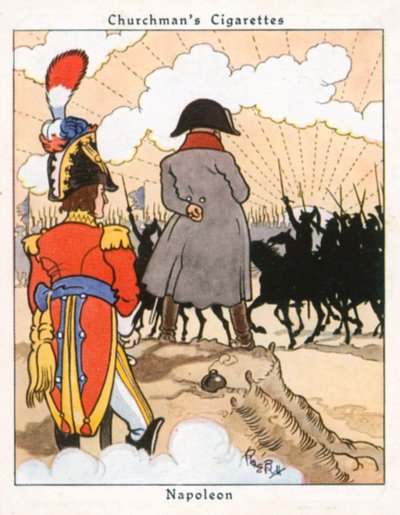 Napoleon (kolorowa litografia) autorstwa René Bull